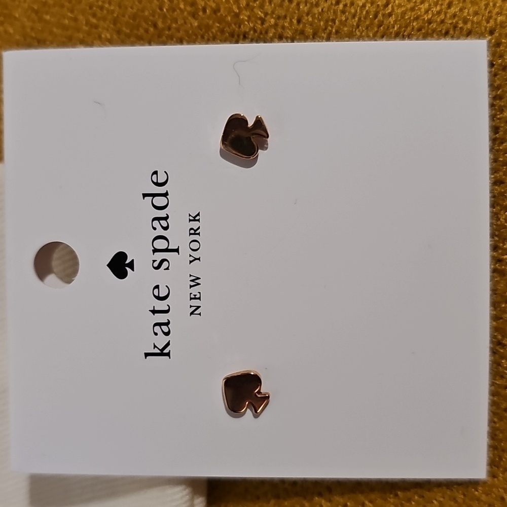 Kate Spade Rose Gold Spade Stud Earrings